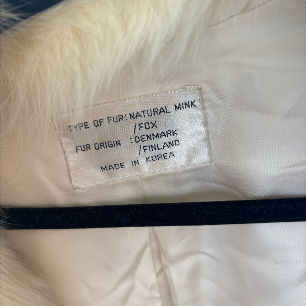 Genuine vintage mink and fox fur coat - Picture 3 of 3